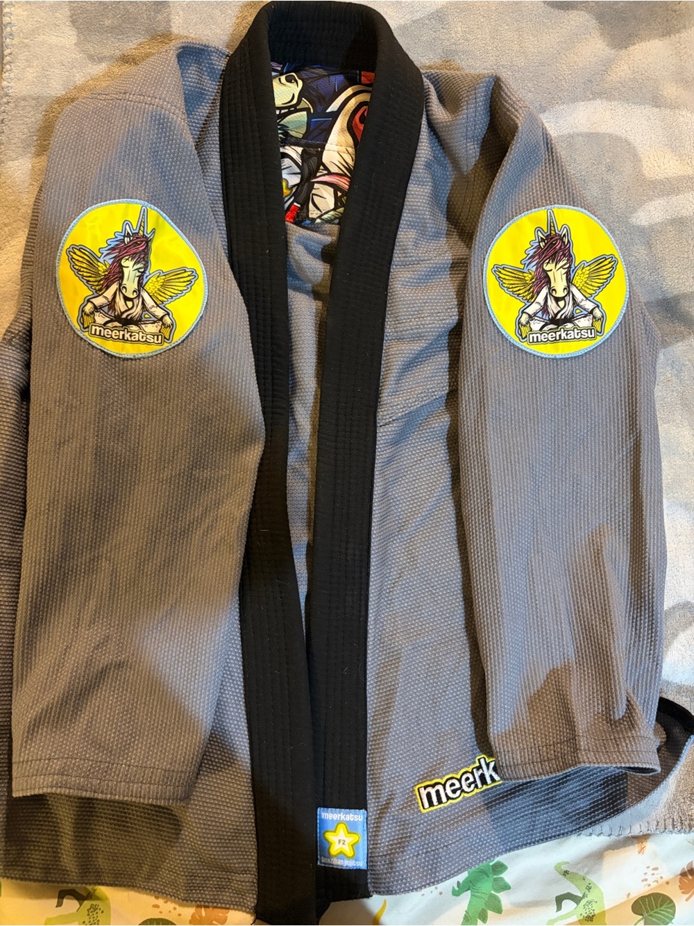 Meerkatsu Grey Martial Arts Gi Jacket for kids